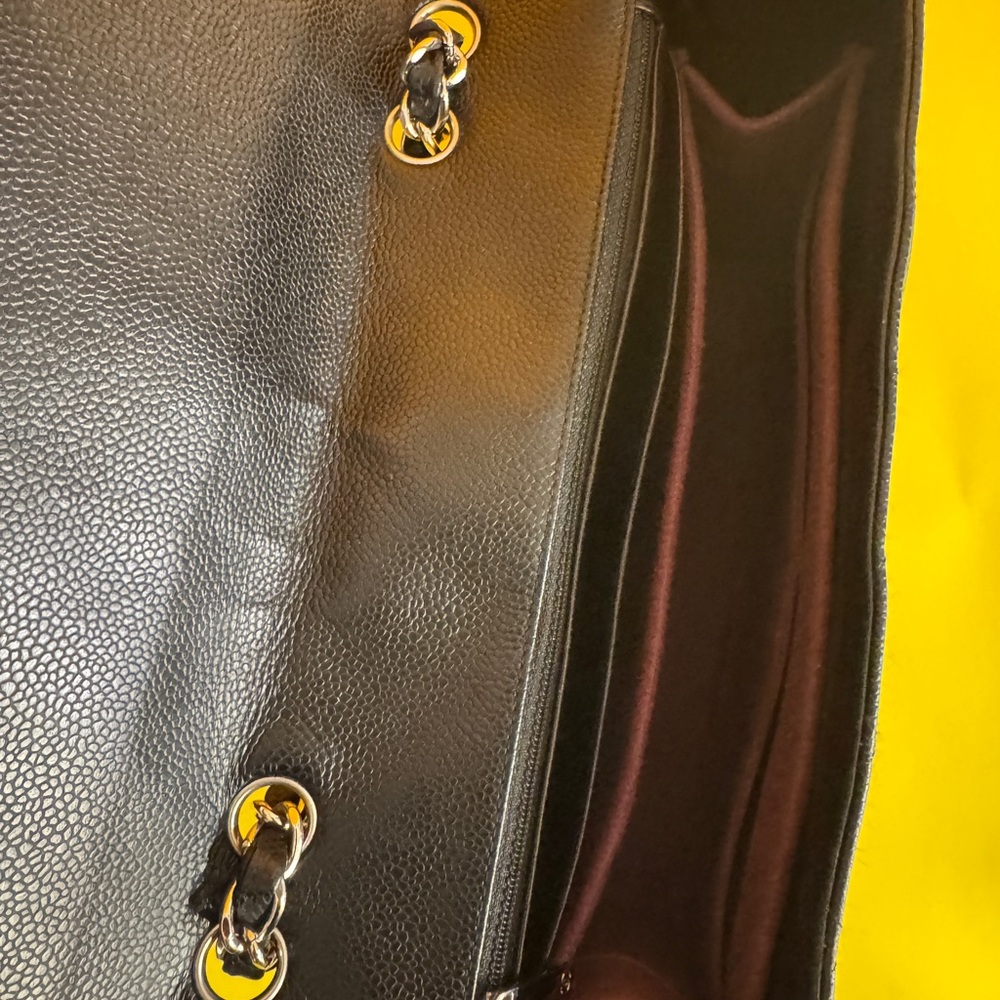 CHANEL Black Quilted Shoulder Bag with Chain Strap - Picture 10 of 15
